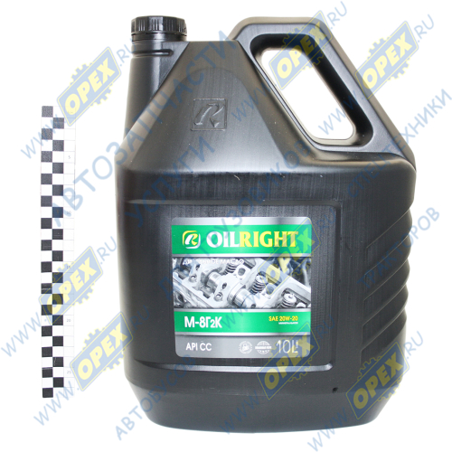 2489 Масло дизельное М-8Г2К SAE 20 (10л); API CC Oil Right